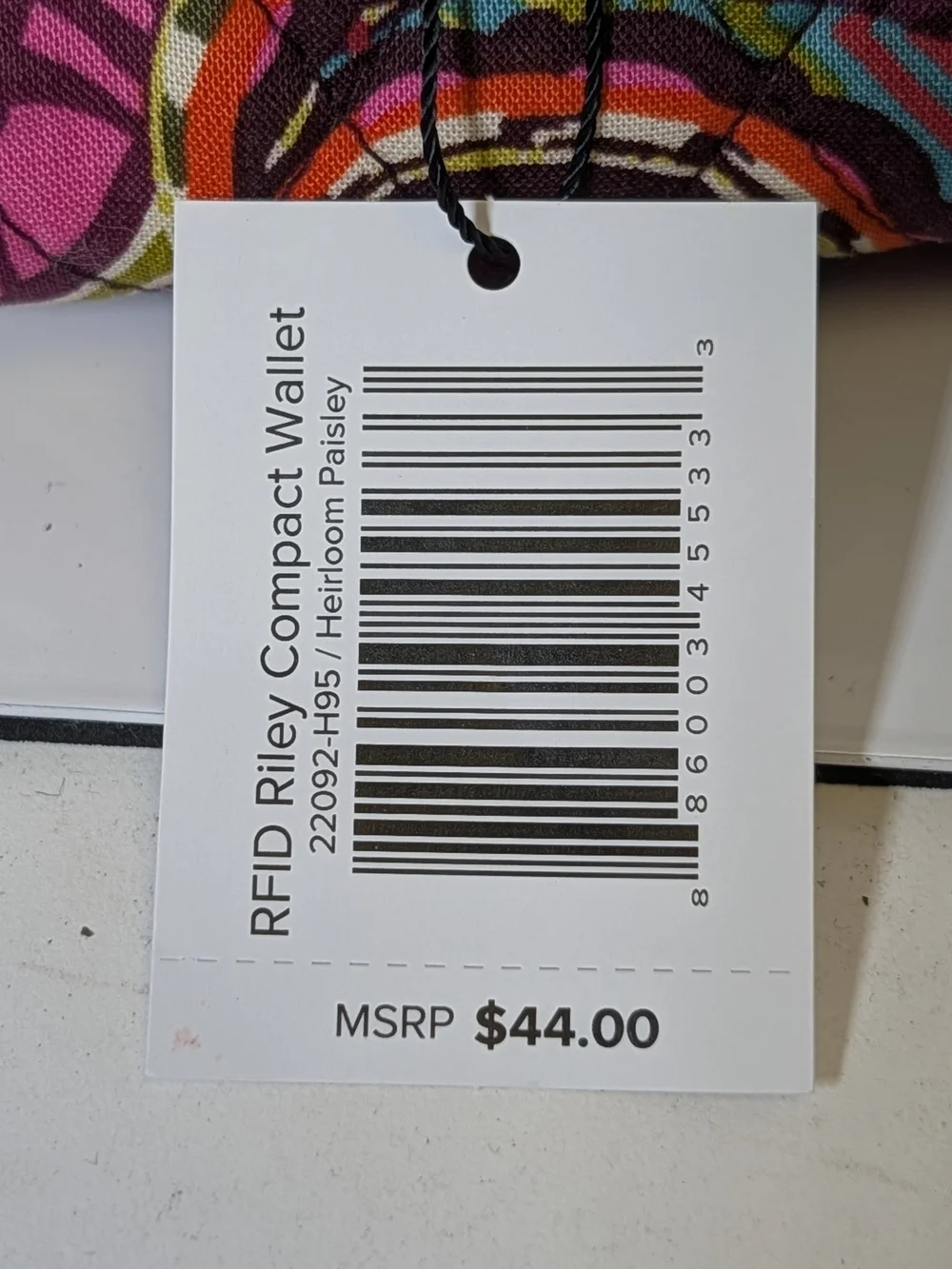 Vera Bradley NWT RFID Riley Compact Wallet in Heirloom Paisley [1]